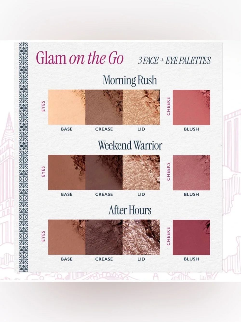 Laura Geller Glam on the Go Face + Eye Palettes (3PC)